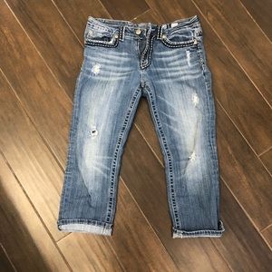 Miss Me brand Boyfriend capri